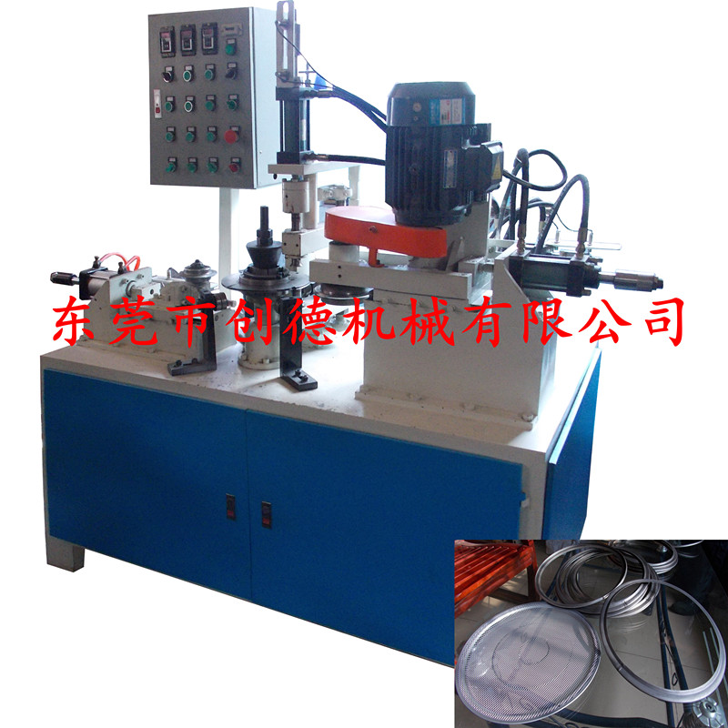 圓形篩(shai)網外包(bāo)邊機