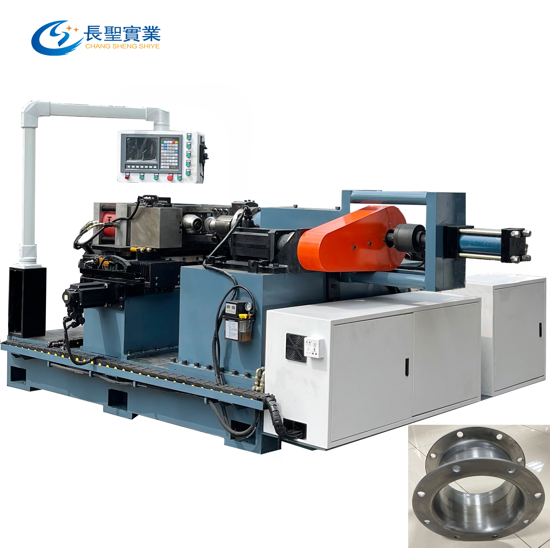 旋(xuan)翻機 不鏽鋼(gāng)閥門管道 自(zì)動翻邊沖孔(kong)400型