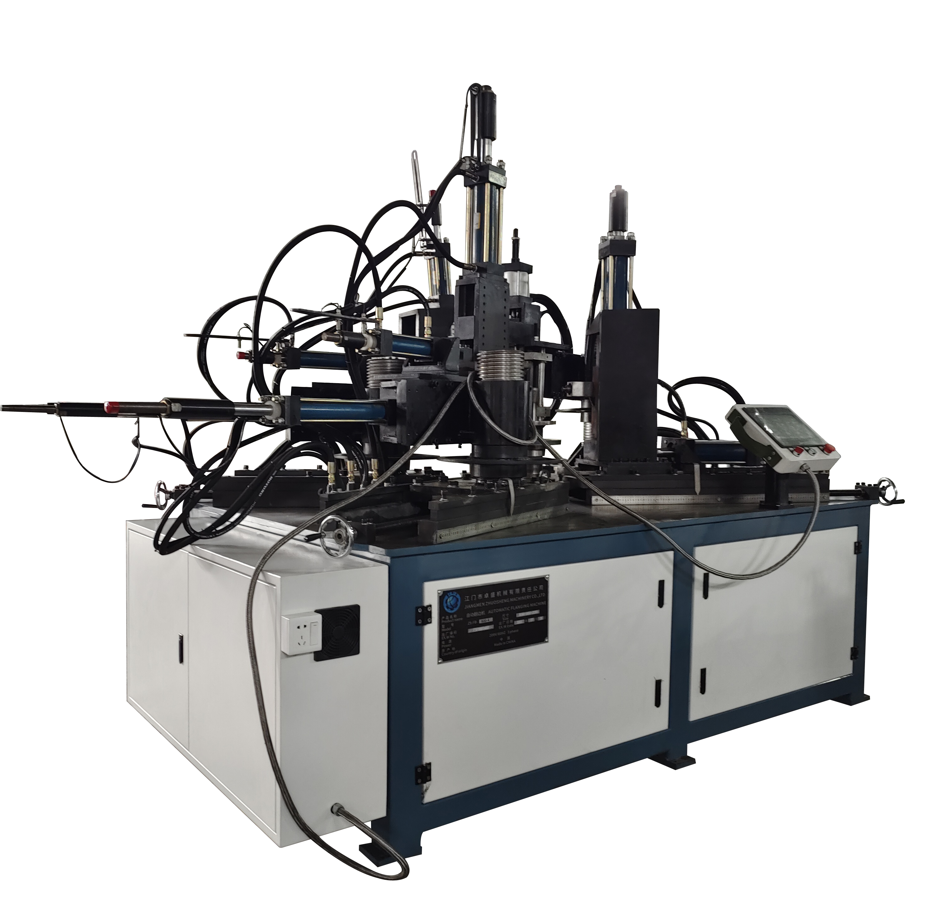 800-3型(xíng)翻邊機 不鏽(xiù)鋼風機筒 自(zì)動翻邊沖孔(kǒng)卷邊