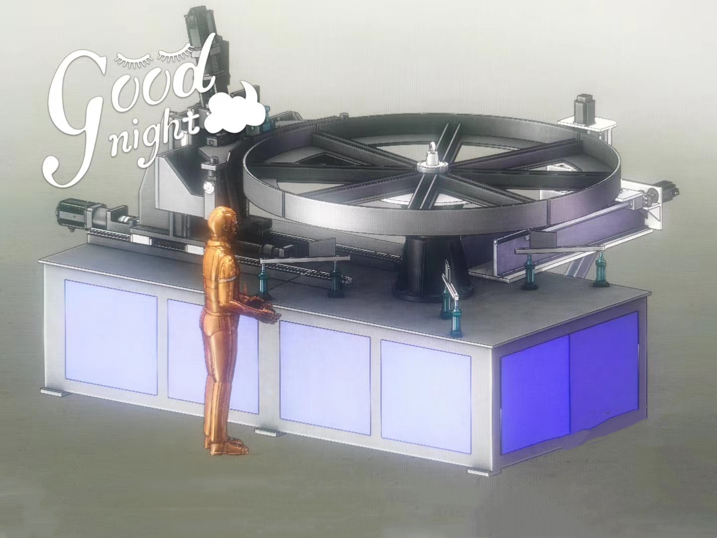 大(da)型翻邊機(ji) 數控 大直(zhi)徑篩框自(zì)動翻邊機(jī) 2500型